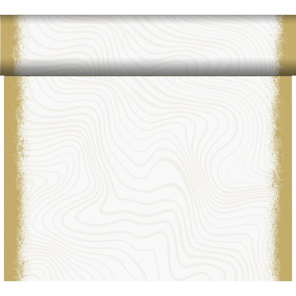 Tischläufer, Tête-à-Tête, Weiss, Gold, 0.40 x 24 m, Sparkly White 1 Stk.