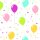 Papierservietten, bunt, 33 x 33 cm, Balloon Fun