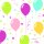 Papierservietten, bunt, 24 x 24 cm, Balloon Fun 1 x 20 Stk. (20 Stk.)