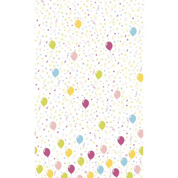 Tischdecke Papier, bunt, 138 x 220 cm, Balloon Fun 1 Stk.