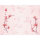 Tischset Papier, Pink, Rosa, 30 x 40 cm, Cherry Breez Pink