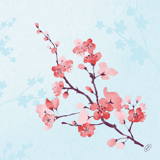 Papierservietten, Hellblau, 40 x 40cm, Cherry Breeze Blue 1 x 60 Stk. (60 Stk.)
