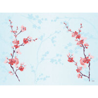 Tischset Papier, Hellblau, Pink, 30 x 40 cm, Cherry...