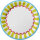 Pappteller, bunt, ø 22 cm, Pop Stripes