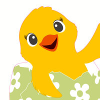 Papierservietten, Gelb, 33 x 33 cm, Happy Chicken 1 x 12...