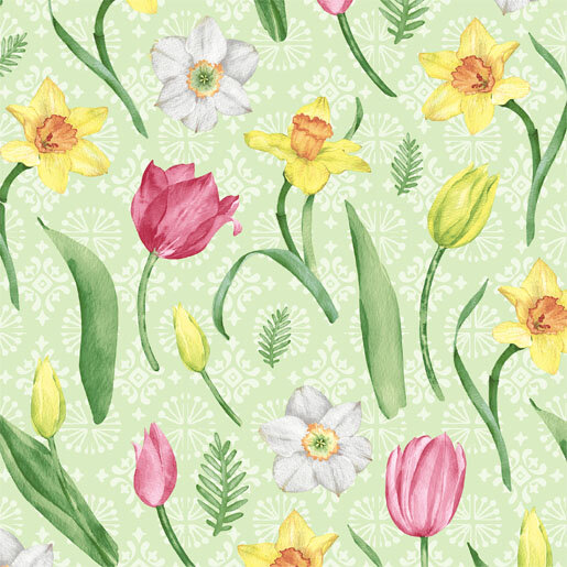 Papierservietten, bunt, 33 x 33 cm, Joyful Blooms