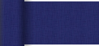 Dunicel-Tischläufer, 0.15 x 20 m, Linnea Dunkelblau 6 x 1 Stk. (6 Stk.)