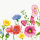 Papierservietten Bio Dunisoft, bunt, 40 x 40 cm, Flowy Meadow