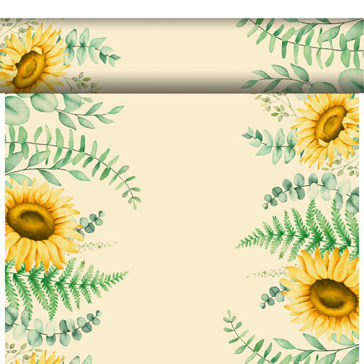 Tischläufer, Tête-à-Tête, Gelb, 0.40 x 24 m, Sunflower Dreams