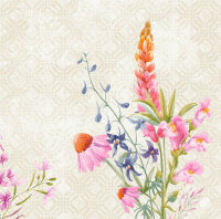 Papierservietten Bio Dunisoft, bunt, 40 x 40 cm, Floret 6...