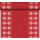 Tischläufer, Tête-à-Tête, Rot, Weiss, 0.40 x 24 m, Knitted Traditions